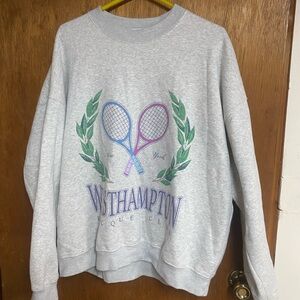 Abercrombie & Fitch Oversized A&F Fleece Crewneck Sweater